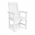 Chaise de jardin en bois massif blanc