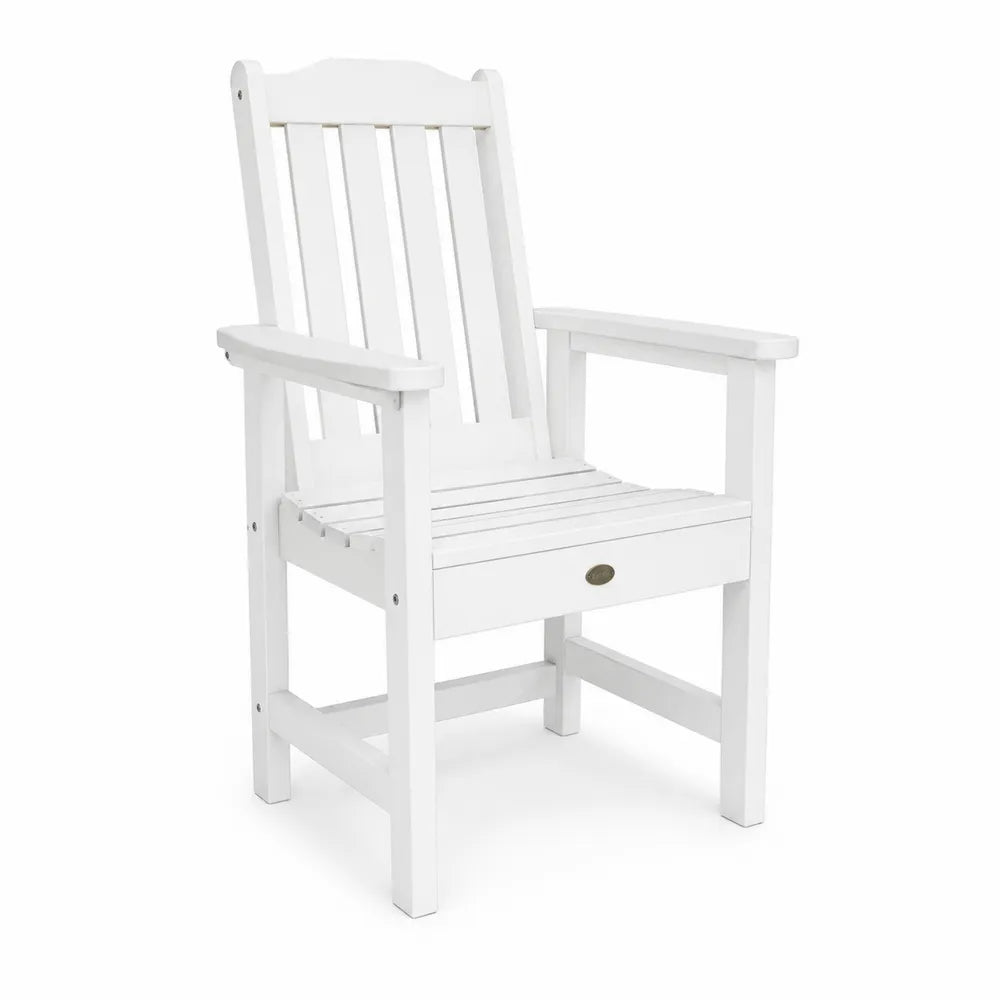 Chaise de jardin en bois massif blanc