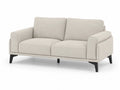 Canapé deux places en tissu polyester beige